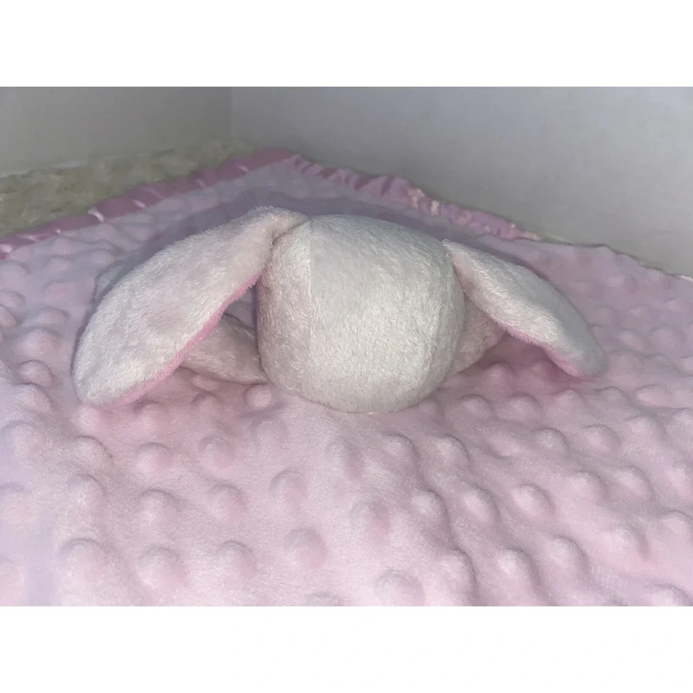 Blankets Beyond Pink Bunny Baby Blanket Minky‎ Dot Security Lovey HG9